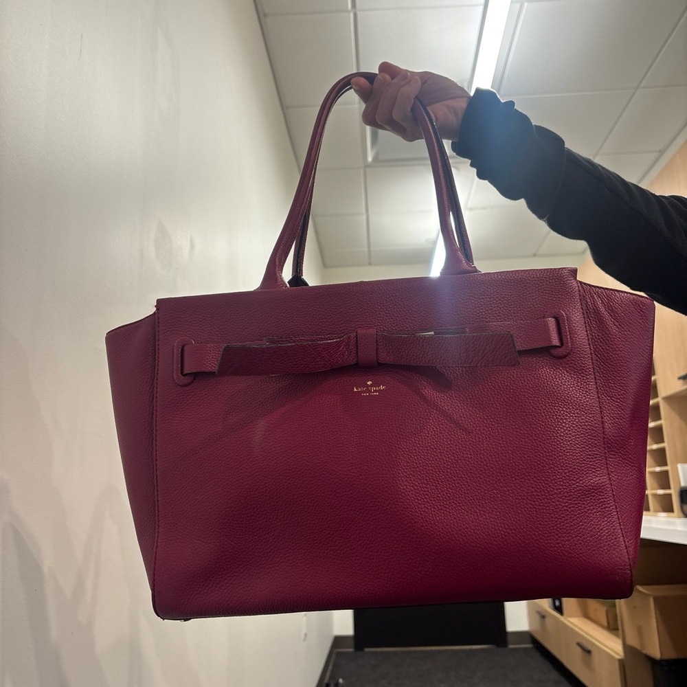 Kate Spade Fuchsia Leather Clutch